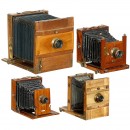 4台高级木制平板相机