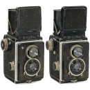 两台早期的禄莱 Rolleiflex TLR 相机