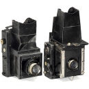 两台 Mentor 折叠式单反相机，1913和1925