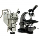 “Leitz”显微镜和切片机(microtome)