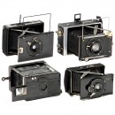 4台撑杆式相机: Pocket-Z, Block-Notes, Nettix, Le Klopcic