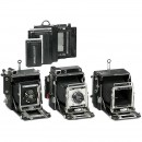 3台Graflex 4 x 5英寸相机