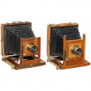 2台旅行相机,1890年前后