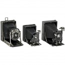 3台 Ernemann 平板相机     1908–1913年