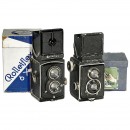 2台Rolleiflex 6 x 6 TLR相机