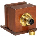 银质滑动盒相机 带有Lerebours 镜头  1850年前后
