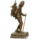 大型Bronze Sculpture The Showman with Magic Lantern   1900年前后