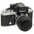 尼康Nikon F2 AS 相机带Micro-Nikkor 3,5/55 mm AI镜头, 1978年