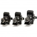 3台Super Ikonta相机带Tessar镜头