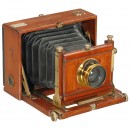 可折叠平板相机, Gaumont, c. 1890年