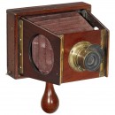可折叠分叉式皮腔相机9 x 12 cm, 约1890年