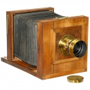 法国旅行相机带Darlot镜头, 约1864年