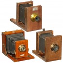 3台小型旅行相机,1880–1900