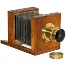 13 x 13 cm湿板相机带Petzval-Type镜头, 约1860–70年