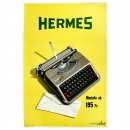 Hermes Baby打字机海报原件   1947年