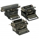 3台标准的指触键打字机