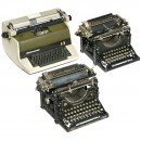 3台Underwood打字机