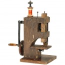 James Gibbs于1857年制作的第一台链状针迹式缝纫机经典仿制版本