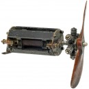 带螺旋推杆的小型电动飞机马达  1930年前后