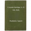 销售目录Leybold Physikalische Apparate     1929年