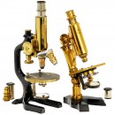 2台黄铜造显微镜