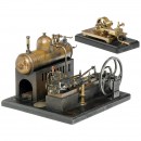 2台蒸汽机模型