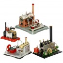 4台玩具蒸汽机     1980年前后