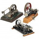 3台蒸汽机用马达   1920年前后