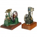 2台蒸汽机模型