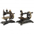 2台早期的德国玩具缝纫机