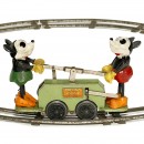 “Lionel”Mickey 和 Minnie Mouse Hand Car, 约1934年
