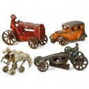 3辆美国铸铁玩具车