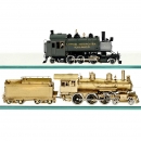2辆美国黄铜蒸汽机车, 轨距：H0