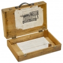 Thürey打字机的原装运输箱 (Original Wooden Case for Thürey Typewriter)