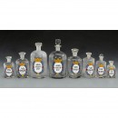 8个药剂师用玻璃器皿 (8 Pharmacy Glass Bottles)