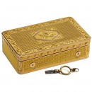 金版Tabatière, 带盘片音乐盒, 约1820年