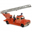 铅皮玩具消防车, TippCo制造, 约1950年