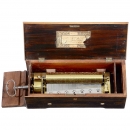 早期瑞士唱片盒带钥匙环 约1850年