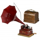 滚筒留声机‘Edison Gem’(红色)