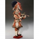 Jean Roullet制造的自动音乐玩偶‘拿小提琴的小丑’ 约1875年