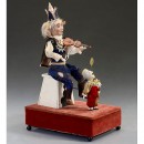 自动音乐玩偶‘小丑和跳舞的侏儒’ Renou制造 约1900年
