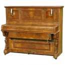 Hupfeld获得专利的机械钢琴Player Pianola, 机械装置藏于抽屉中, 约1898年
