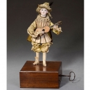 早期法国自动玩偶音乐机Troubadour, 约1870年