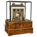 罕见的法国自动玩偶音乐机, 专为中国市场定制, 约1850年