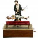 罕见的自动玩偶音乐机“施催眠术的医生“, Henry Phalibois制造, 约1910年