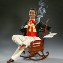 当代自动玩偶音乐机“抽烟的奥巴马“, Christian Bailly制造, 2013年