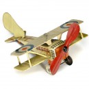 双翼飞机铅皮玩具Tipp & Co, 约1930年
