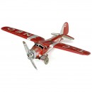 红色单翼飞机铅皮玩具Tipp & Co, 约1937年