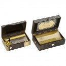 2 Musical Composition Snuff Boxes, c. 1850