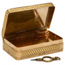 Fine 18-Carat Gold Musical Snuff Box by Jean-Georges Reymond, c.